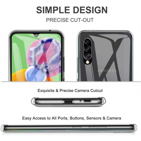 Funda Gel Tpu Fina Ultra-Thin 0,5mm Transparente para Samsung Galaxy A90 5G