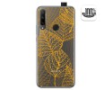 Funda Gel Transparente para Huawei Honor 9X diseño Hojas Dibujos