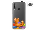 Funda Gel Transparente para Huawei Honor 9X diseño Leopardo Dibujos