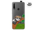 Funda Gel Transparente para Huawei Honor 9X diseño Panda Dibujos