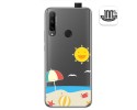Funda Gel Transparente para Huawei Honor 9X diseño Playa Dibujos