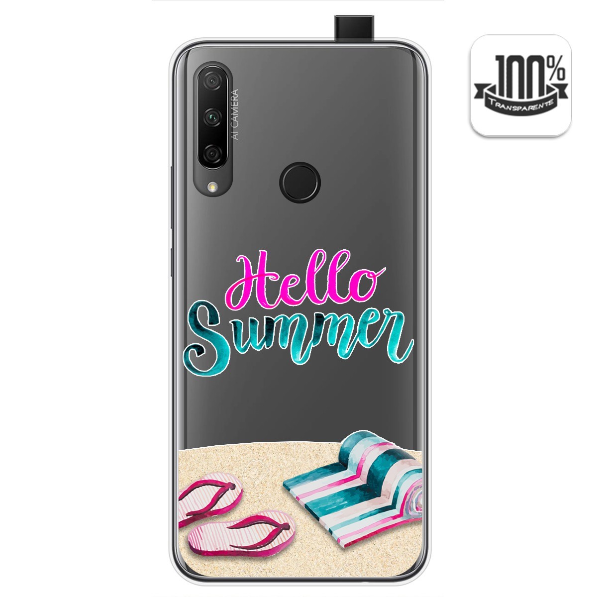 Funda Gel Transparente para Huawei Honor 9X diseño Summer Dibujos