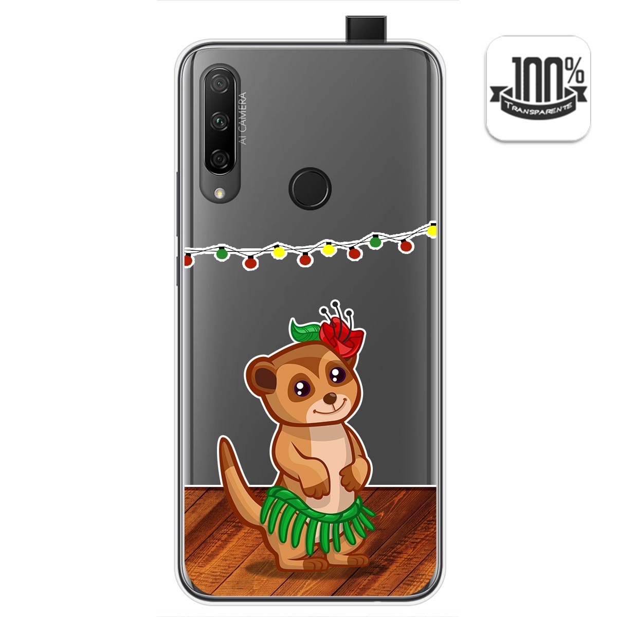 Funda Gel Transparente para Huawei Honor 9X diseño Suricata Dibujos