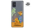 Funda Gel Transparente para Samsung Galaxy A51 diseño Jirafa Dibujos
