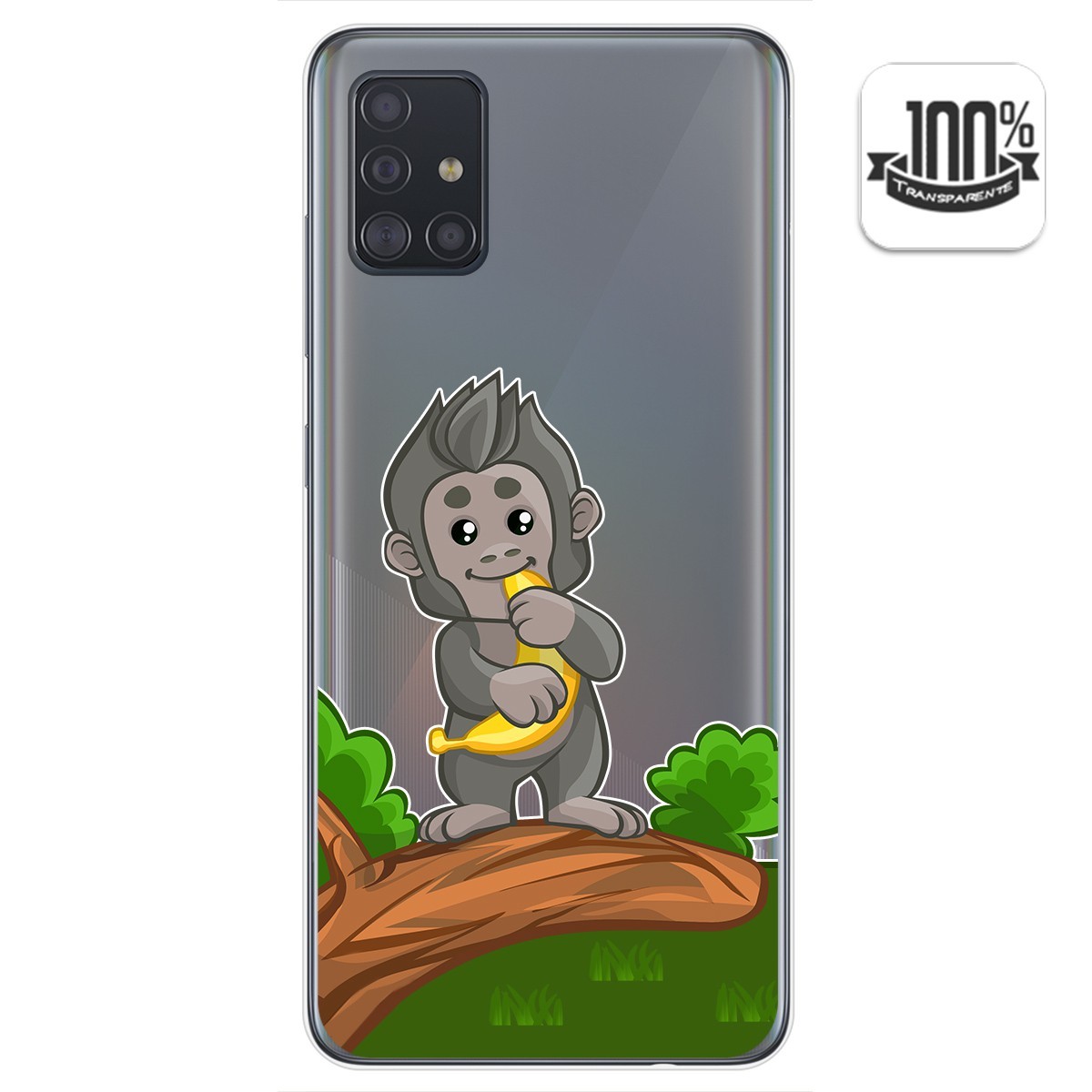 Funda Gel Transparente para Samsung Galaxy A51 diseño Mono Dibujos
