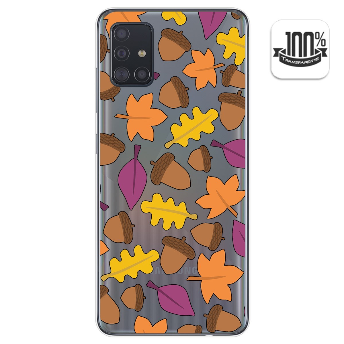 Funda Gel Transparente para Samsung Galaxy A51 diseño Otoño Dibujos