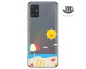 Funda Gel Transparente para Samsung Galaxy A51 diseño Playa Dibujos