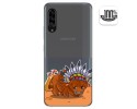 Funda Gel Transparente para Samsung Galaxy A90 5G diseño Bufalo Dibujos