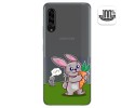 Funda Gel Transparente para Samsung Galaxy A90 5G diseño Conejo Dibujos