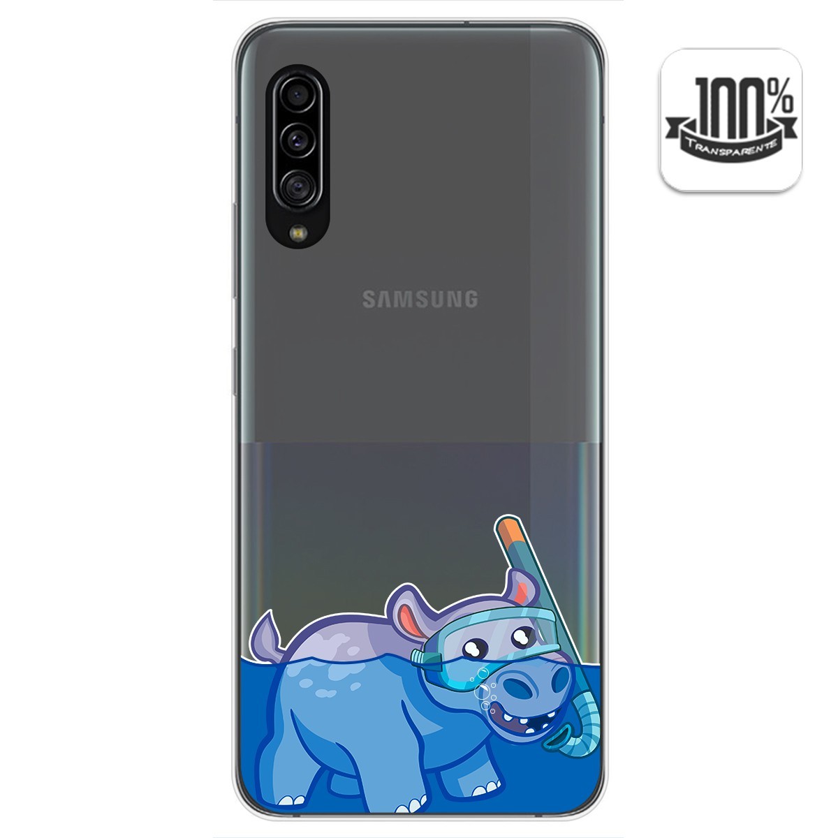 Funda Gel Transparente para Samsung Galaxy A90 5G diseño Hipo Dibujos