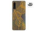 Funda Gel Transparente para Samsung Galaxy A90 5G diseño Hojas Dibujos