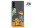 Funda Gel Transparente para Samsung Galaxy A90 5G diseño Jirafa Dibujos