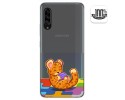 Funda Gel Transparente para Samsung Galaxy A90 5G diseño Leopardo Dibujos