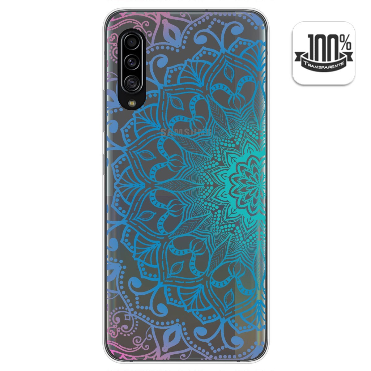 Funda Gel Transparente para Samsung Galaxy A90 5G diseño Mandala Dibujos