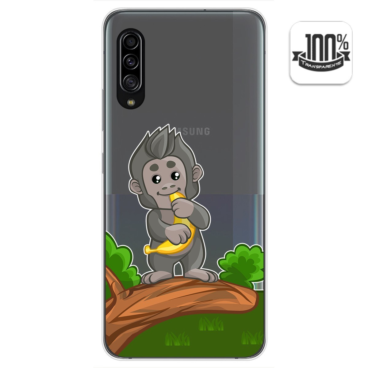Funda Gel Transparente para Samsung Galaxy A90 5G diseño Mono Dibujos