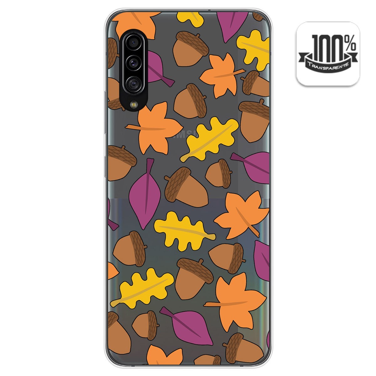 Funda Gel Transparente para Samsung Galaxy A90 5G diseño Otoño Dibujos