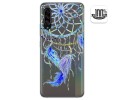 Funda Gel Transparente para Samsung Galaxy A90 5G diseño Plumas Dibujos