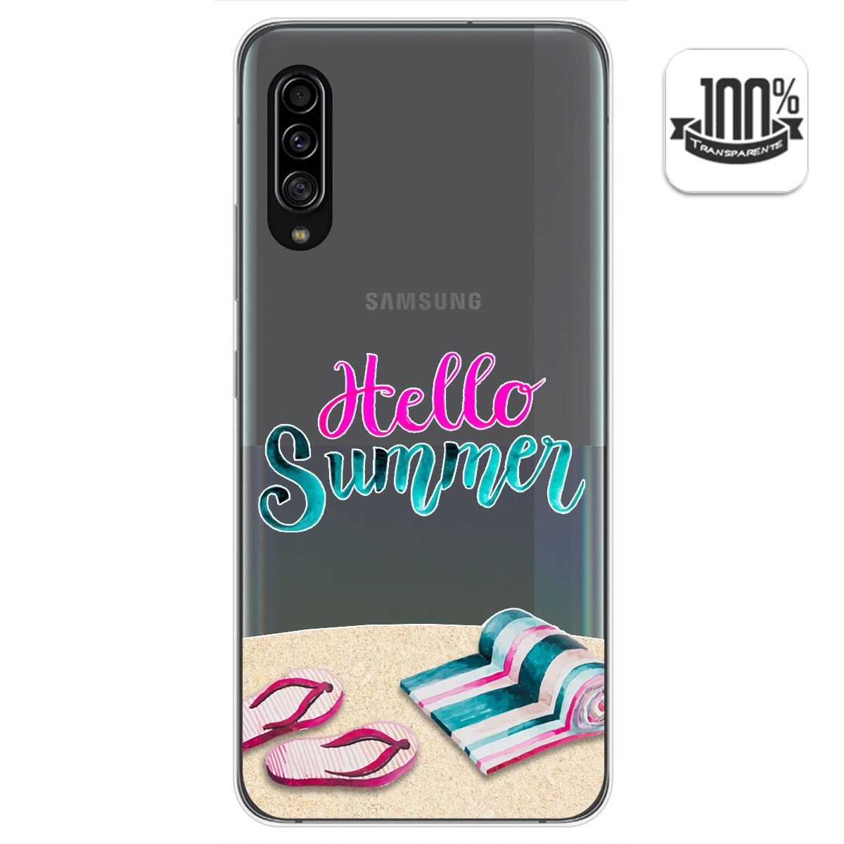 Funda Gel Transparente para Samsung Galaxy A90 5G diseño Summer Dibujos