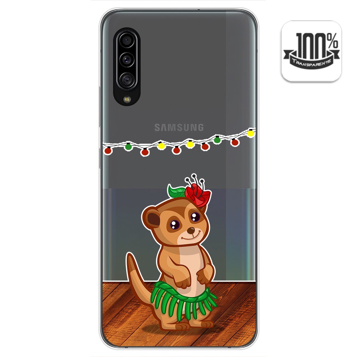 Funda Gel Transparente para Samsung Galaxy A90 5G diseño Suricata Dibujos