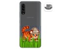 Funda Gel Transparente para Samsung Galaxy A90 5G diseño Tigre Dibujos