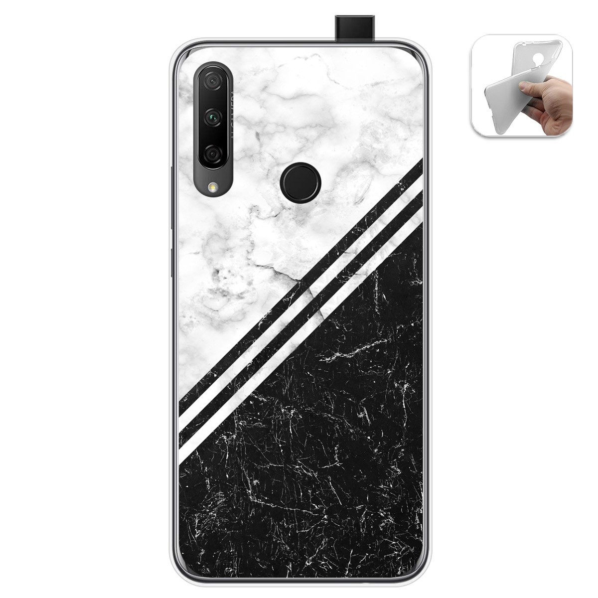 Funda Gel Tpu para Huawei Honor 9X diseño Mármol 01 Dibujos