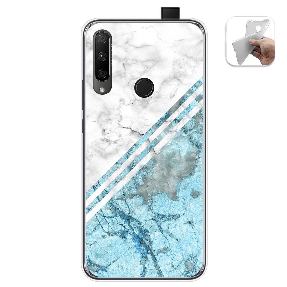 Funda Gel Tpu para Huawei Honor 9X diseño Mármol 02 Dibujos