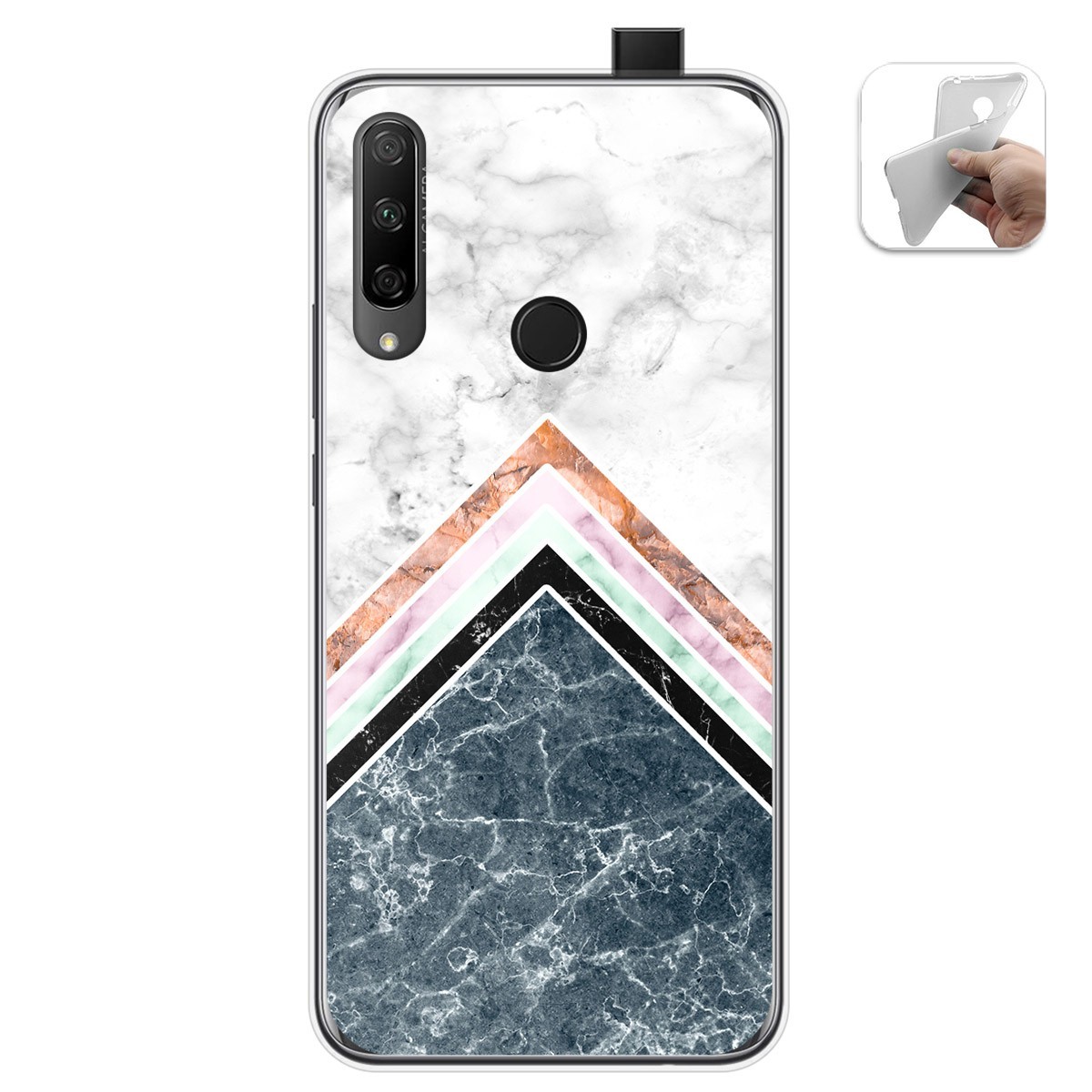 Funda Gel Tpu para Huawei Honor 9X diseño Mármol 05 Dibujos