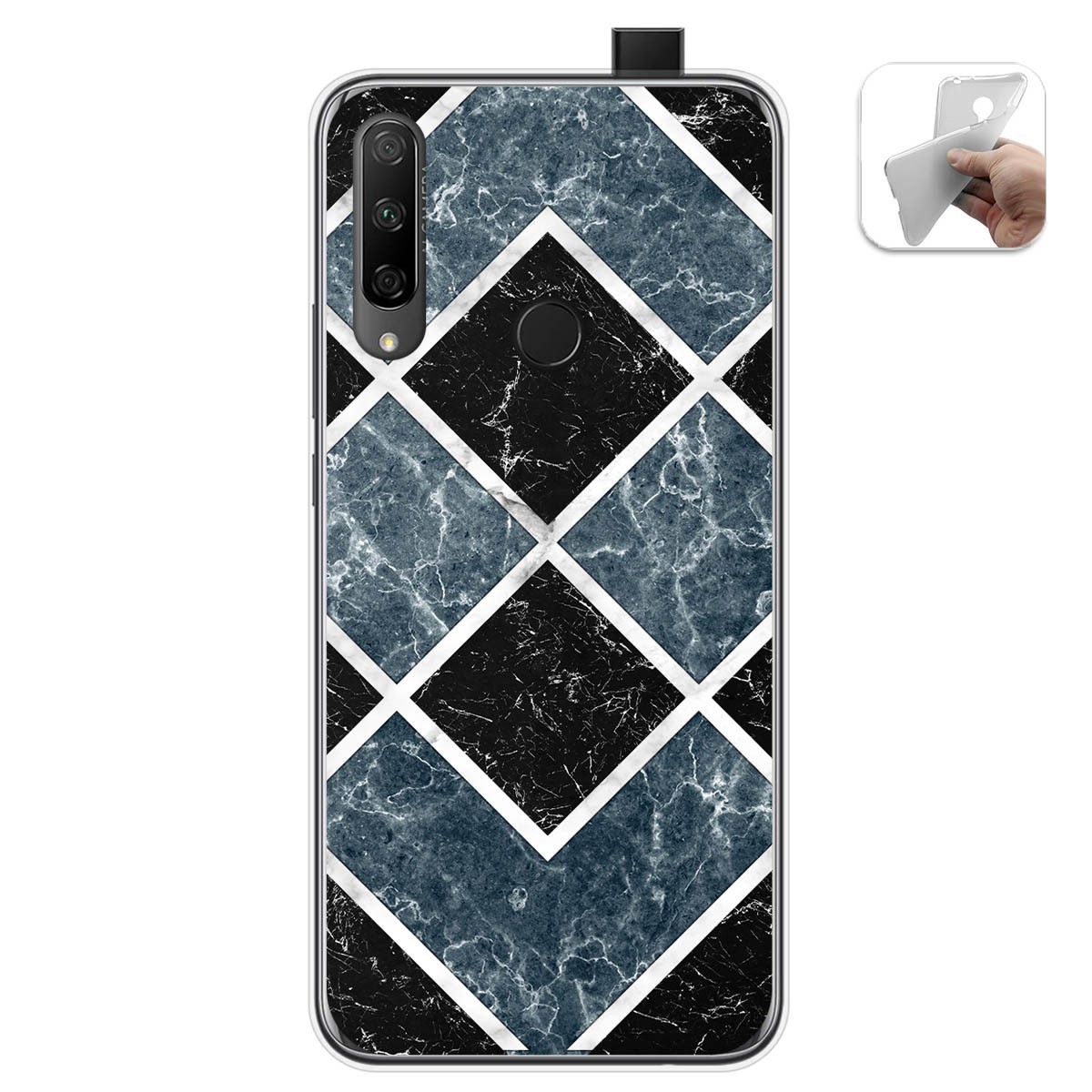 Funda Gel Tpu para Huawei Honor 9X diseño Mármol 06 Dibujos