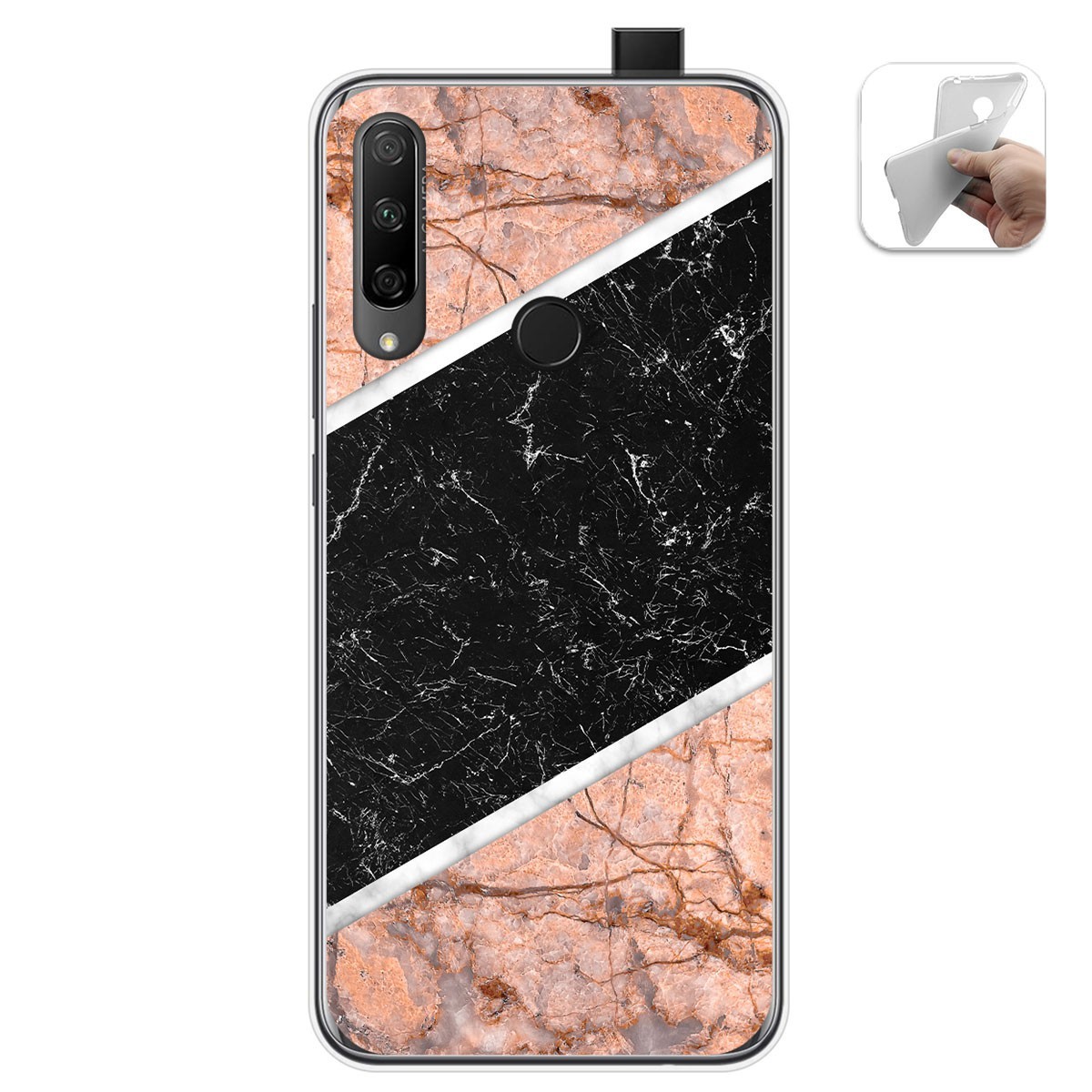 Funda Gel Tpu para Huawei Honor 9X diseño Mármol 07 Dibujos