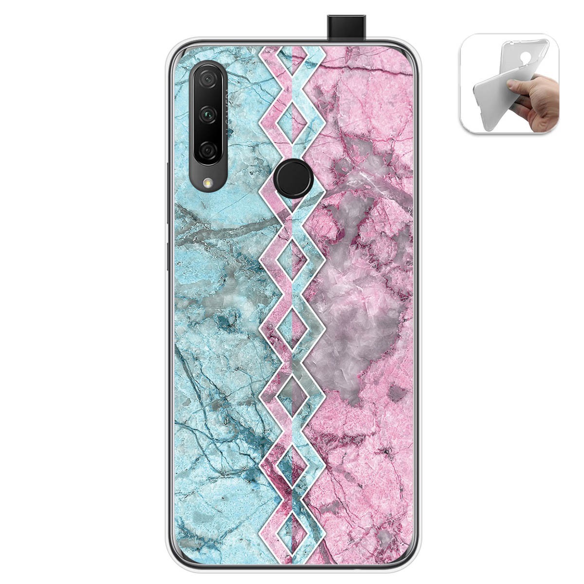 Funda Gel Tpu para Huawei Honor 9X diseño Mármol 08 Dibujos