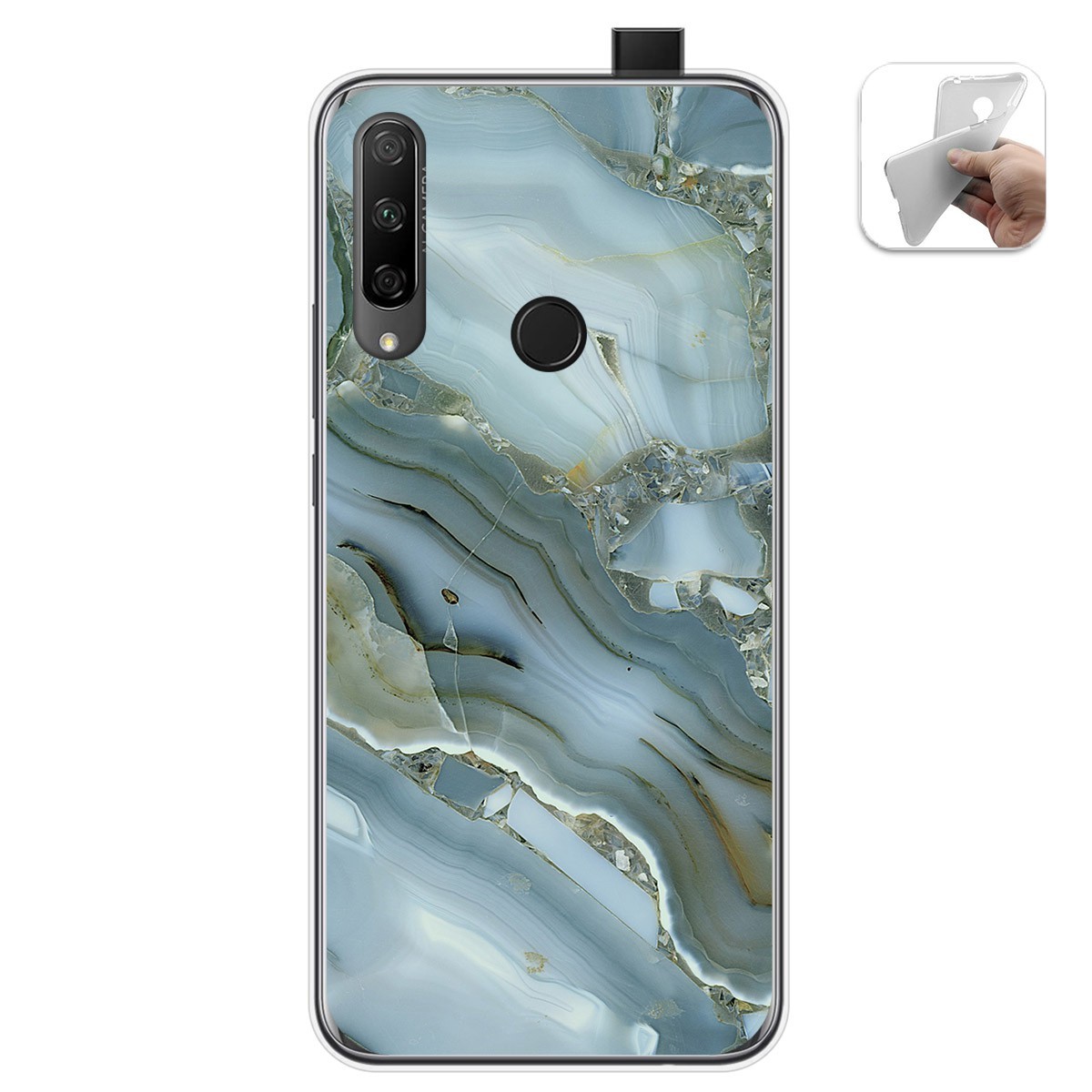 Funda Gel Tpu para Huawei Honor 9X diseño Mármol 09 Dibujos