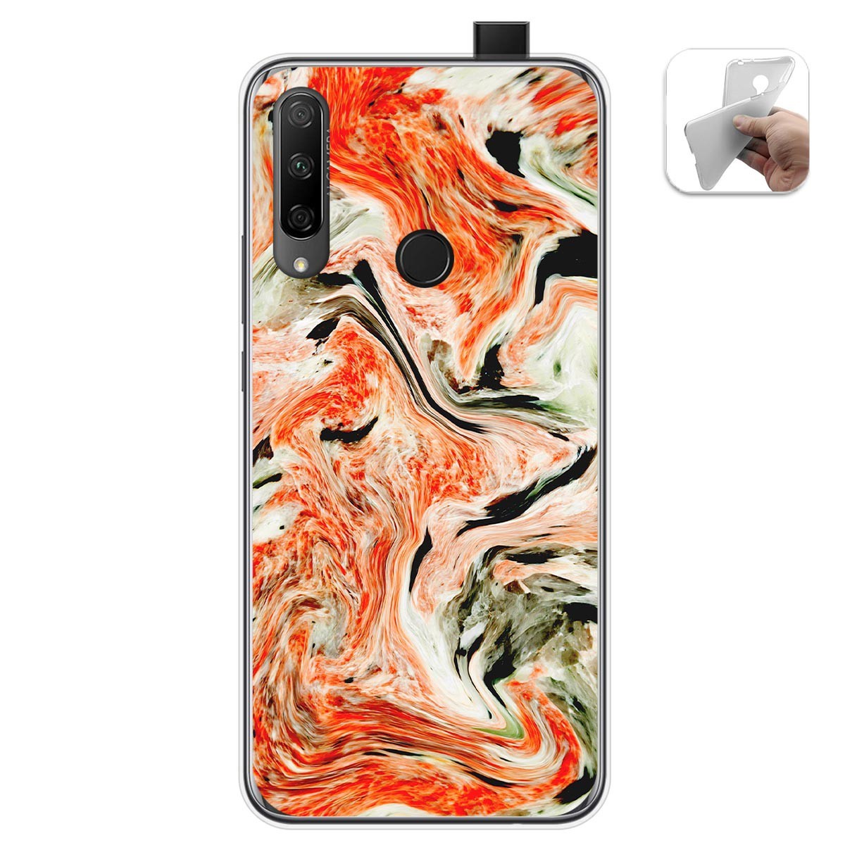 Funda Gel Tpu para Huawei Honor 9X diseño Mármol 12 Dibujos
