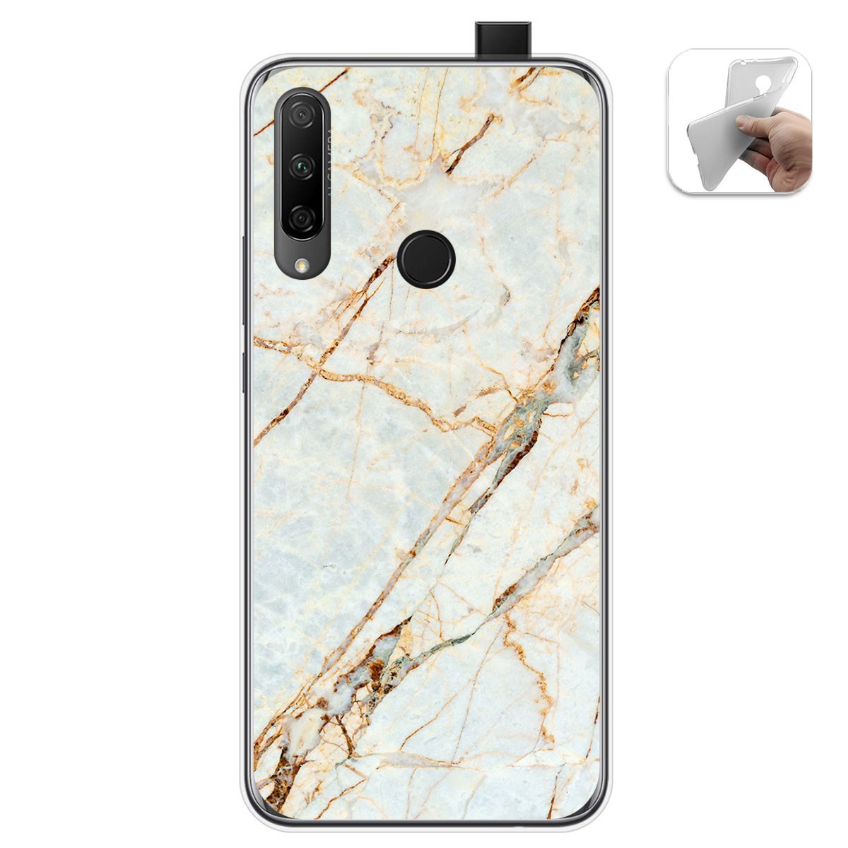 Funda Gel Tpu para Huawei Honor 9X diseño Mármol 13 Dibujos