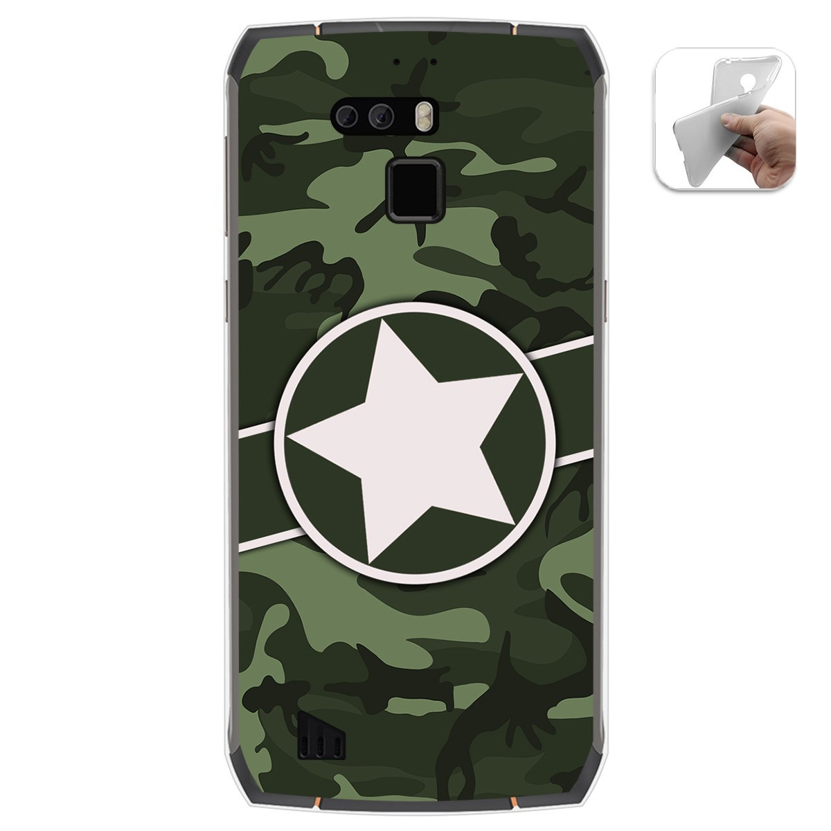 Funda Gel Tpu para Cubot King Kong 3 diseño Camuflaje 01 Dibujos