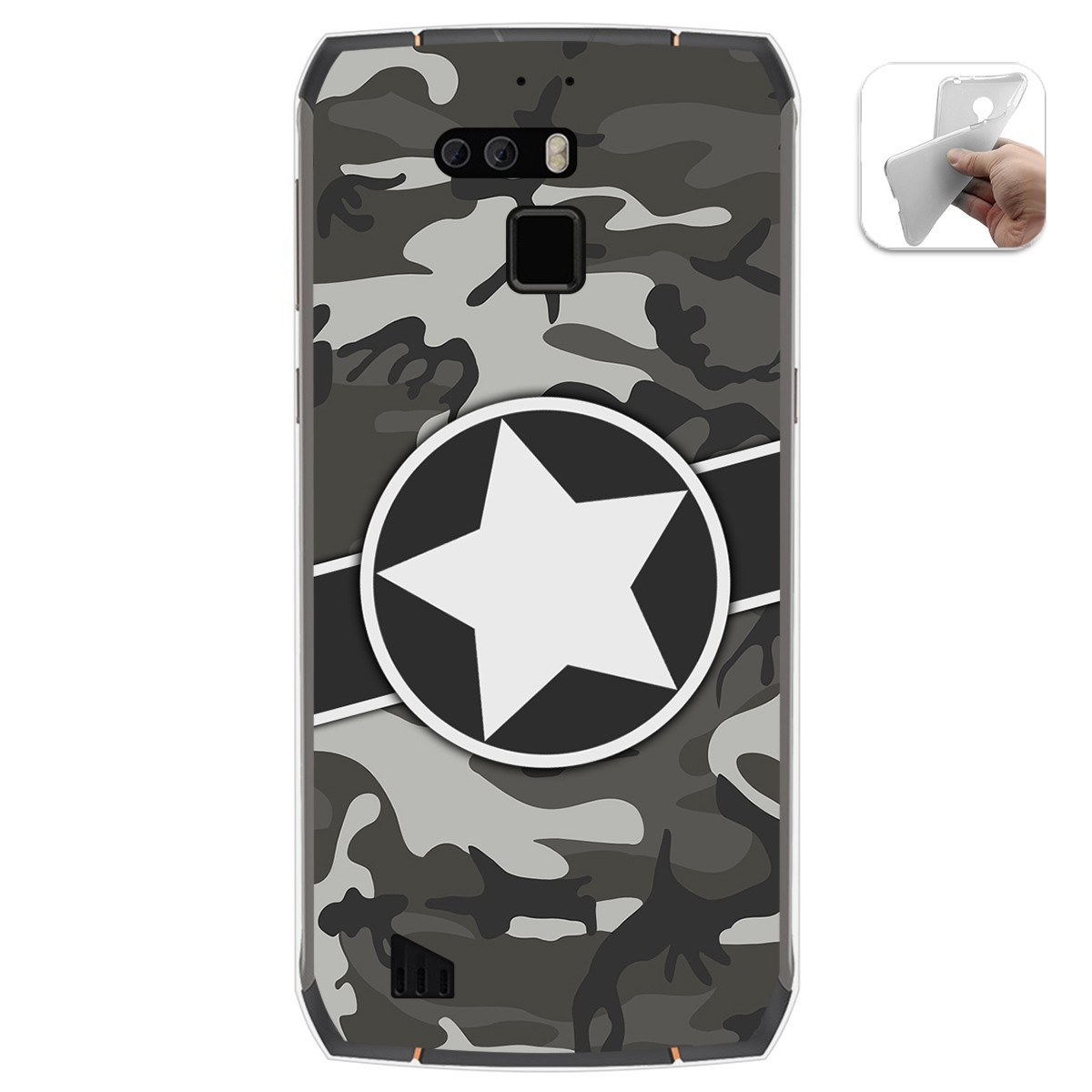 Funda Gel Tpu para Cubot King Kong 3 diseño Camuflaje 02 Dibujos