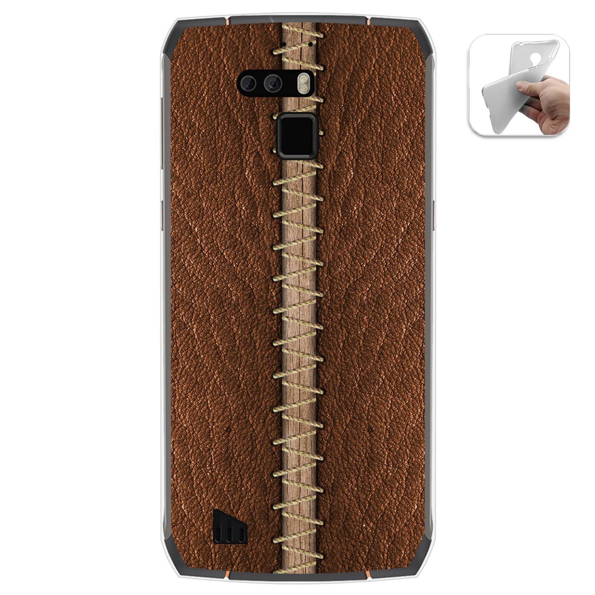 Funda Gel Tpu para Cubot King Kong 3 diseño Cuero 01 Dibujos