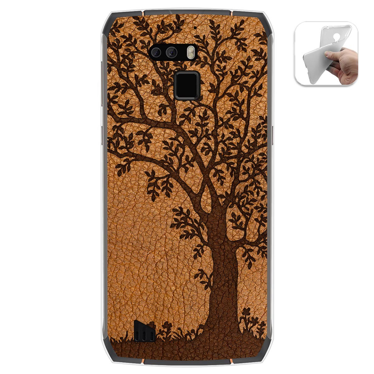 Funda Gel Tpu para Cubot King Kong 3 diseño Cuero 03 Dibujos