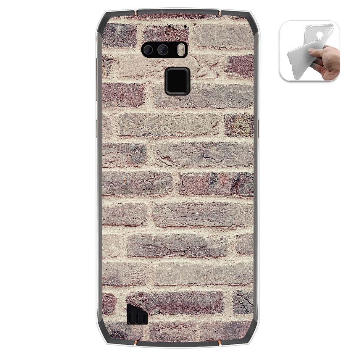 Funda Gel Tpu para Cubot King Kong 3 diseño Ladrillo 01 Dibujos
