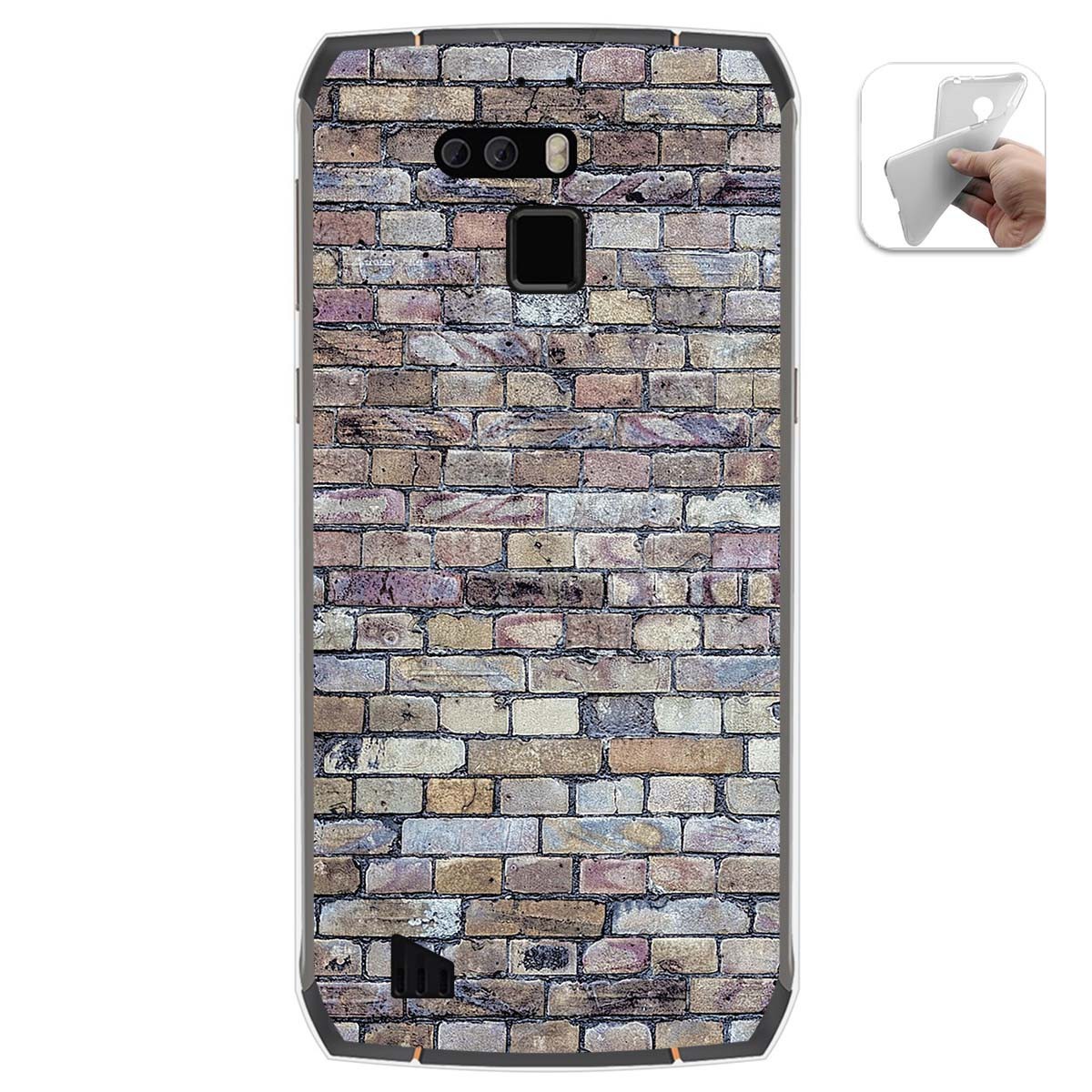 Funda Gel Tpu para Cubot King Kong 3 diseño Ladrillo 02 Dibujos