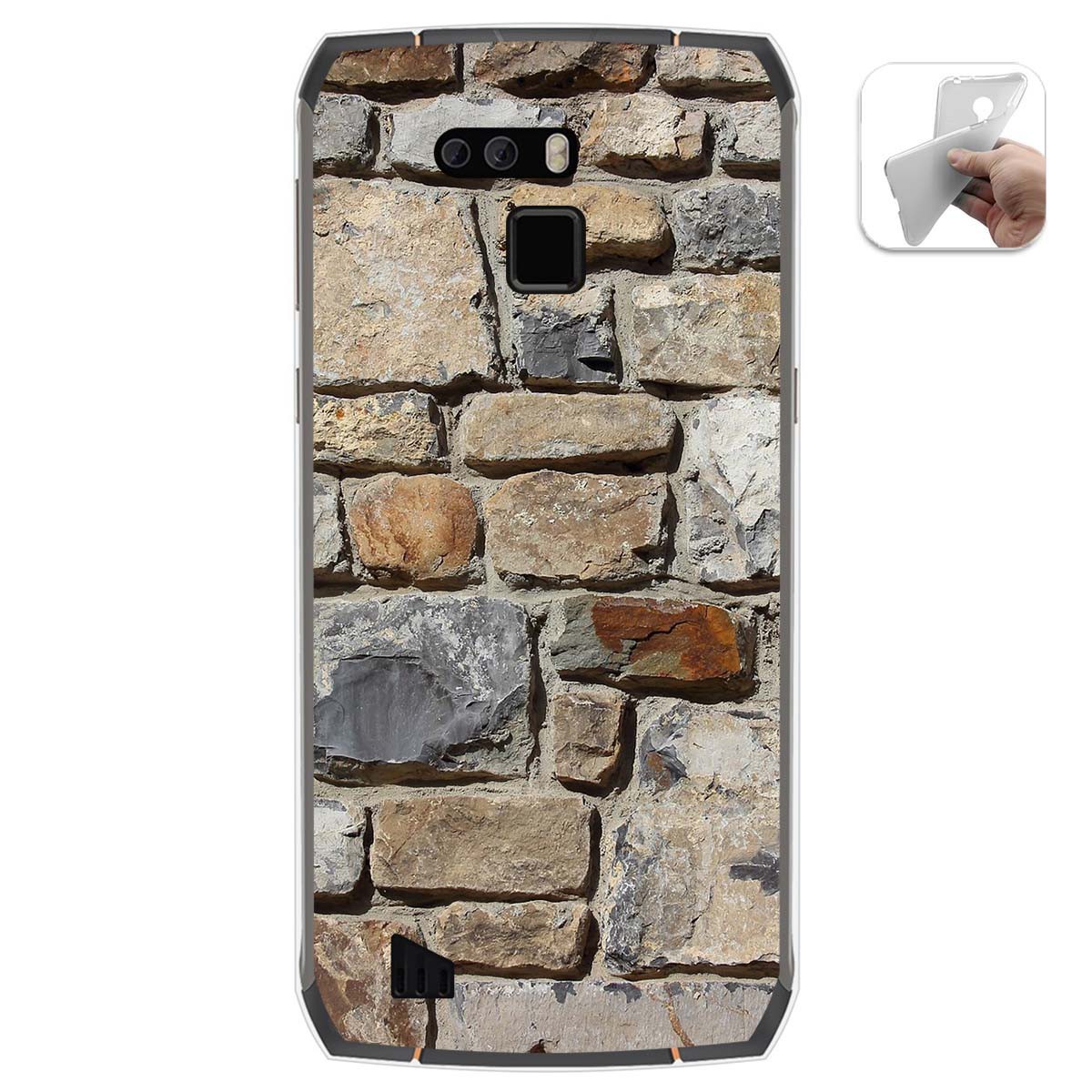 Funda Gel Tpu para Cubot King Kong 3 diseño Ladrillo 03 Dibujos