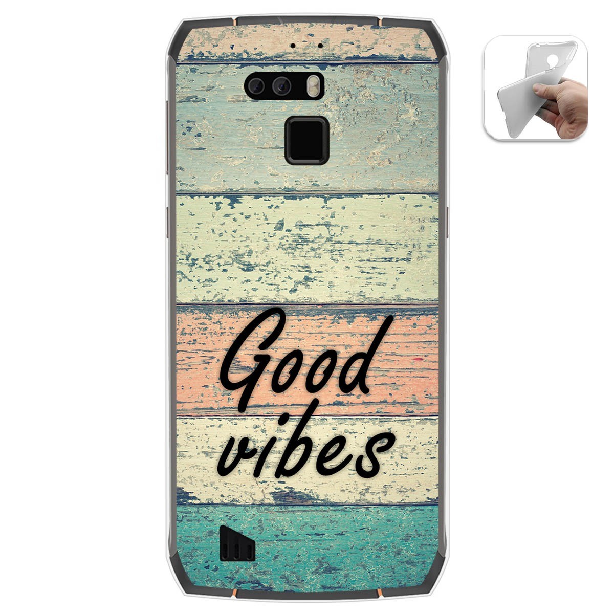 Funda Gel Tpu para Cubot King Kong 3 diseño Madera 01 Dibujos