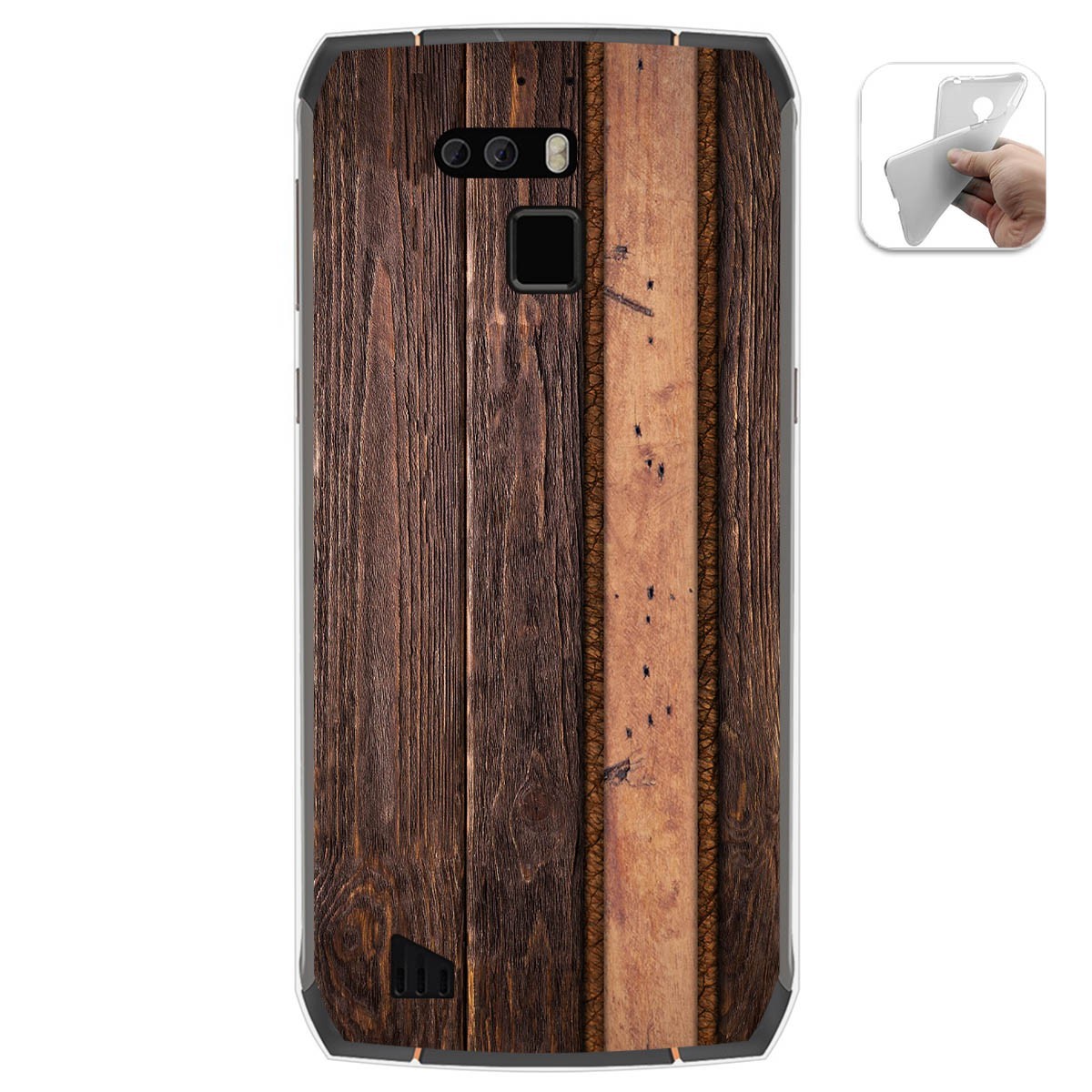 Funda Gel Tpu para Cubot King Kong 3 diseño Madera 05 Dibujos