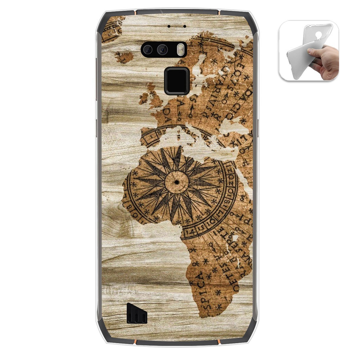 Funda Gel Tpu para Cubot King Kong 3 diseño Madera 07 Dibujos