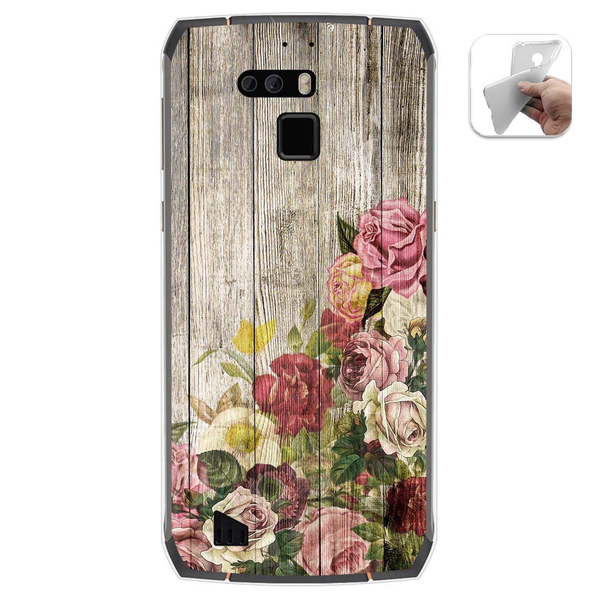 Funda Gel Tpu para Cubot King Kong 3 diseño Madera 08 Dibujos