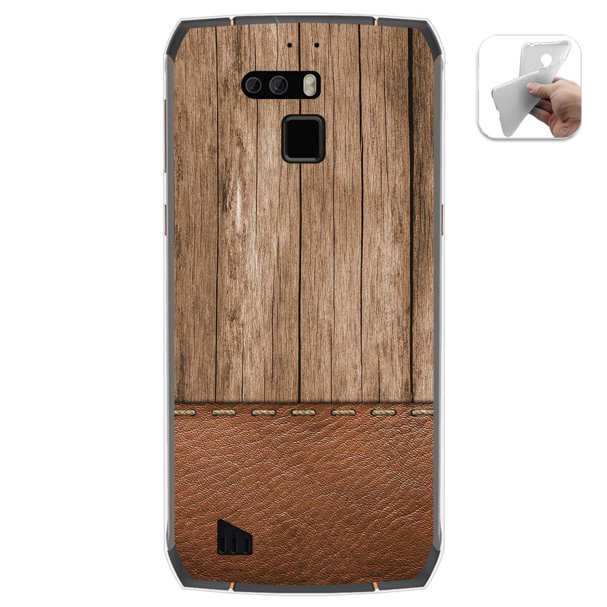 Funda Gel Tpu para Cubot King Kong 3 diseño Madera 09 Dibujos