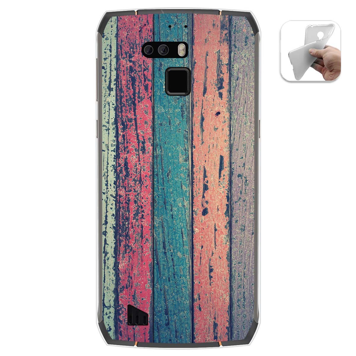 Funda Gel Tpu para Cubot King Kong 3 diseño Madera 10 Dibujos