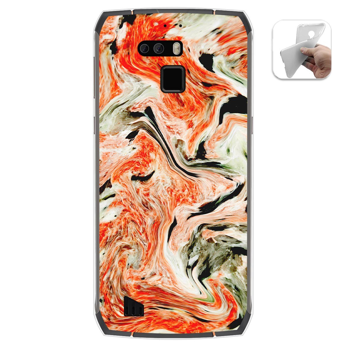 Funda Gel Tpu para Cubot King Kong 3 diseño Mármol 12 Dibujos