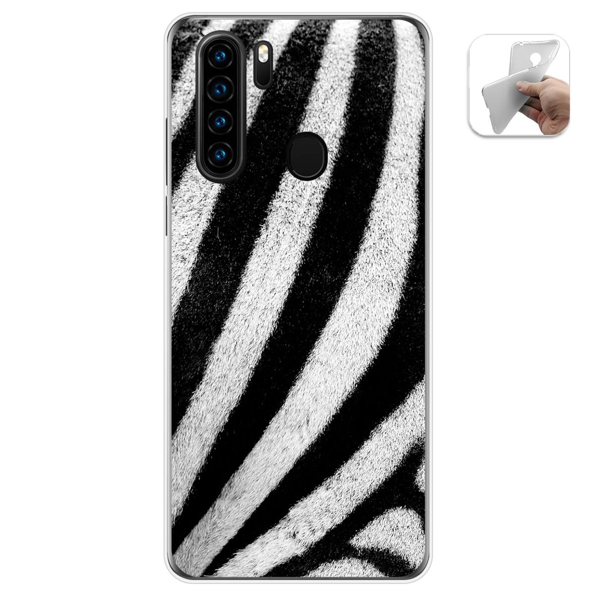 Funda Gel Tpu para Blackview A80 Pro diseño Animal 02 Dibujos
