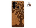 Funda Gel Tpu para Blackview A80 Pro diseño Cuero 03 Dibujos