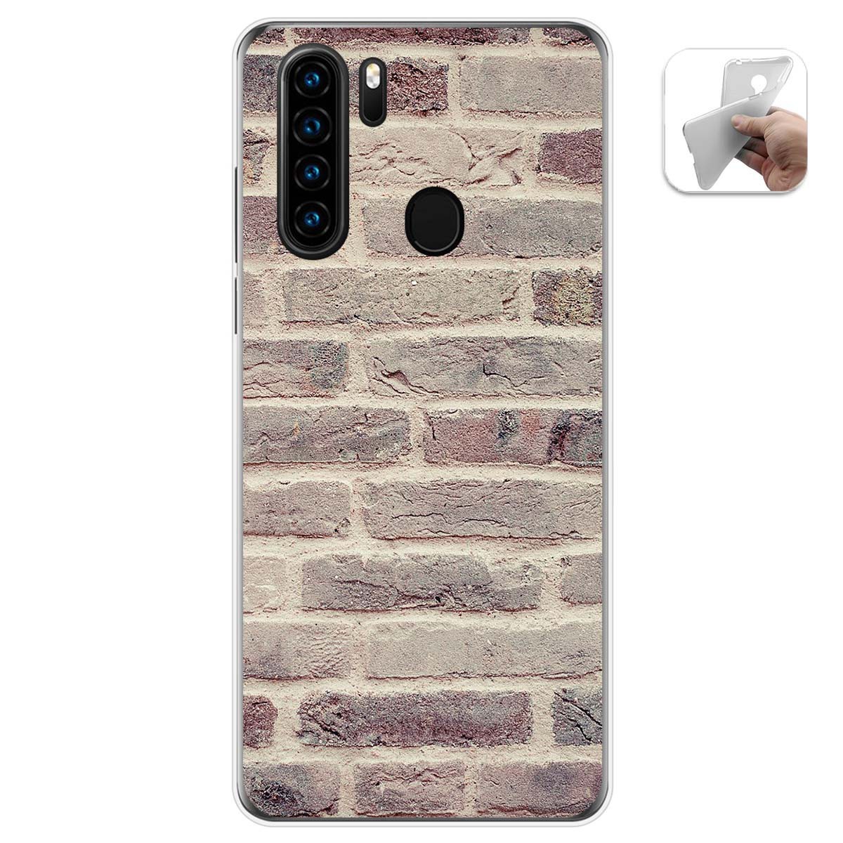 Funda Gel Tpu para Blackview A80 Pro diseño Ladrillo 01 Dibujos